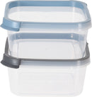 Voorraaddozen set met deksel 2 stuks