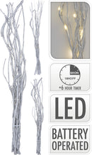 Verlichting 12LED Takken 40cm - Zilver