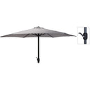 Pro Garden Parasol met Draaimechanisme 3 m Lichtgrijs