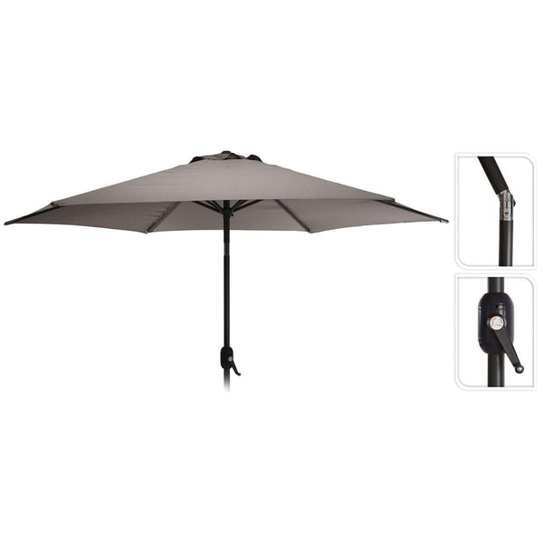 Parasol dia 2,7meter Taupe Draaimeganisme Buisdikte 38mm