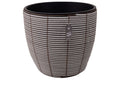 Bloempot greywash bamboe dia 40cm