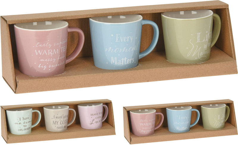 Beker New Bone Porselein 18cl Set 3 stuks