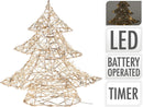 Deco Kerstboom 20LED 30cm - Goud