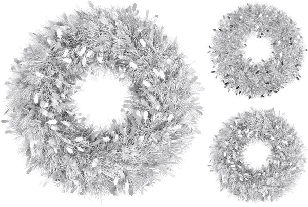 Krans Lametta 50cm - Zilver