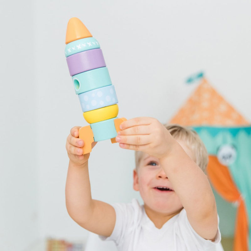 Studio Circus Houten Raket Stapeltoren