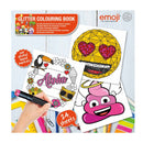 Emoji Glitter Kleurboek met 24 Platen