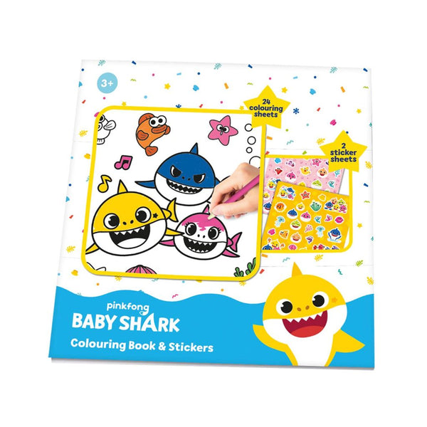 Baby Shark Kleur- en Stickerboek