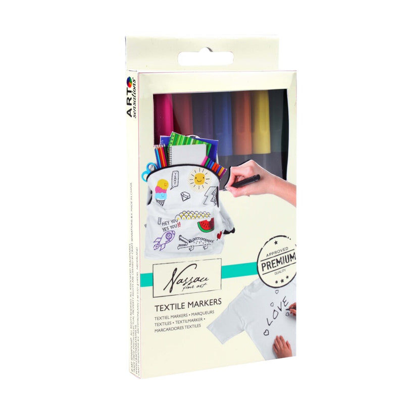 Textielstiften, 8st.