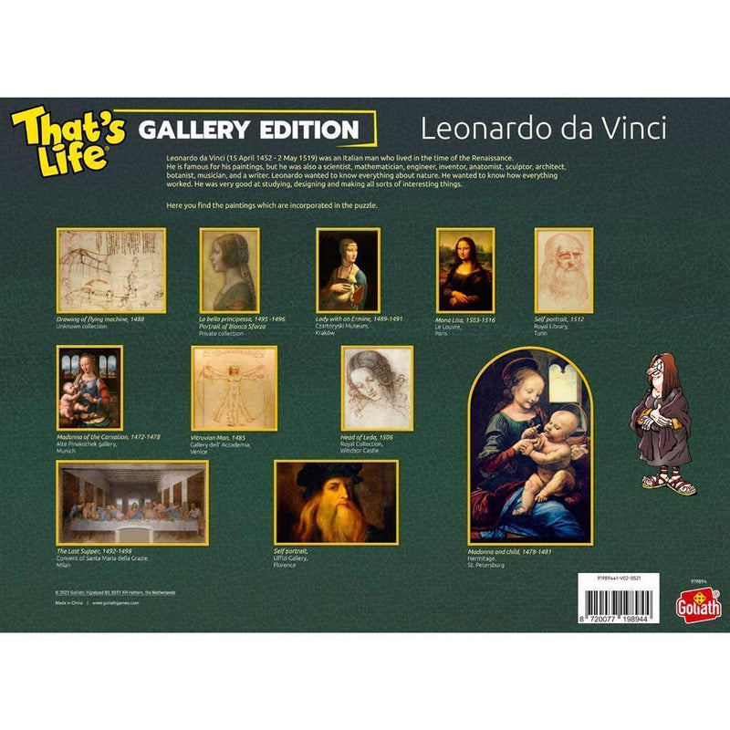 Goliath Puzzel Thats Life Gallery Edition Leonardo Da Vinci 1000 Stukjes