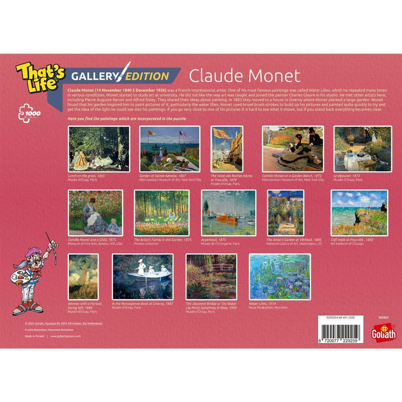 Goliath Puzzel That's Life Gallery Edition Monet 1000 Stukjes