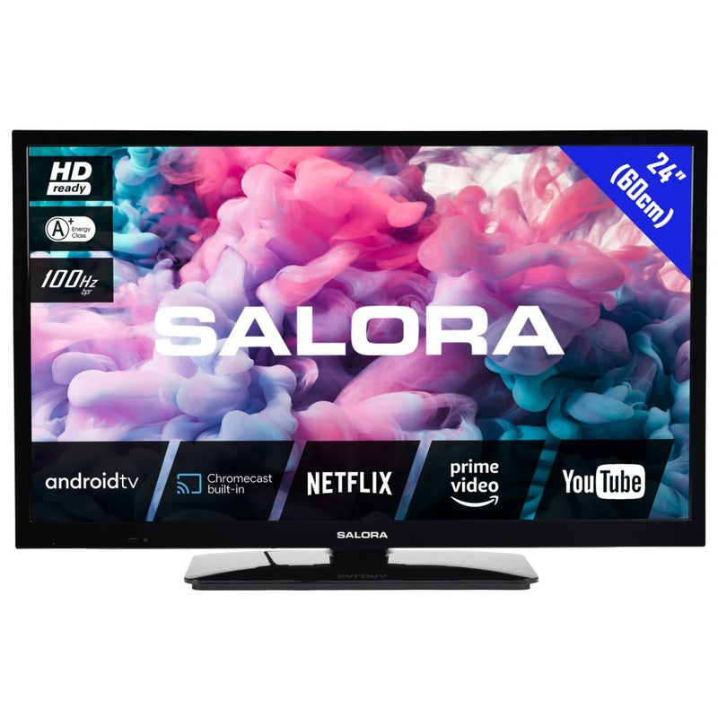 Salora 24HA330 HD ANDROID TV 60 cm Zwart