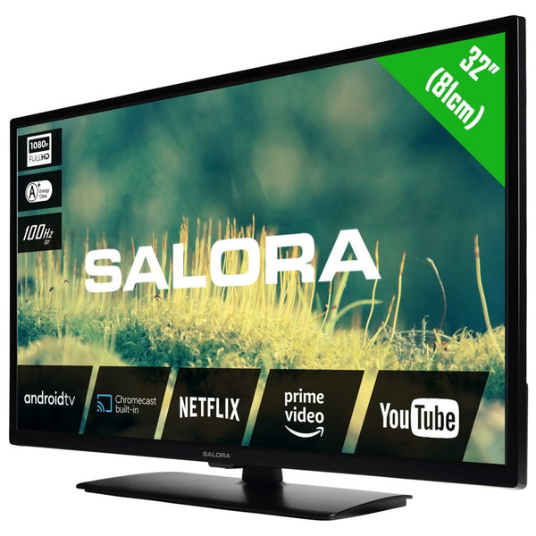 Salora 32EFA2204 FULL HD ANDROID TV 81 cm Zwart