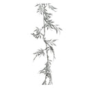 Decoratieslinger Blad 2x10x180 cm Zilver Assorti