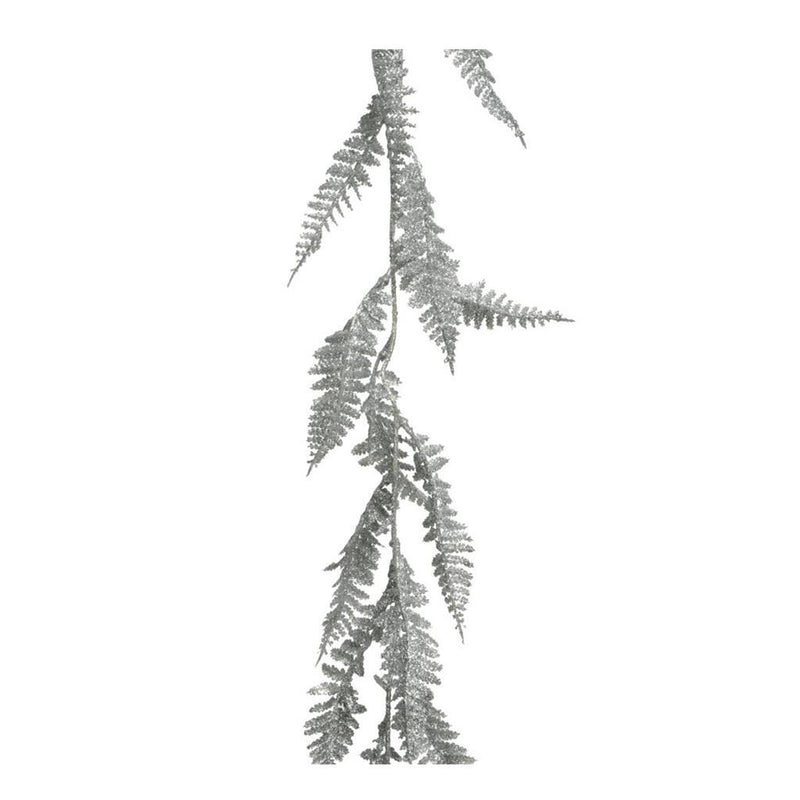 Decoratieslinger Blad 2x10x180 cm Zilver Assorti