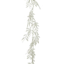 Decoratieslinger Blad 2x10x180 cm Wit Assorti