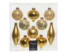 Kerstbal Glas set 10 stuks - Goud