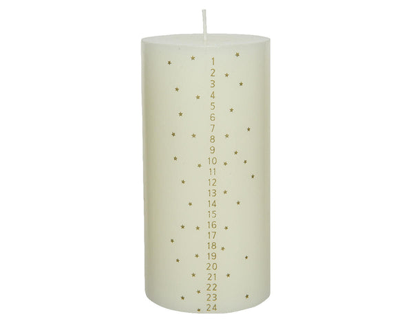 Advent Stompkaars 7,5x15cm - Wit