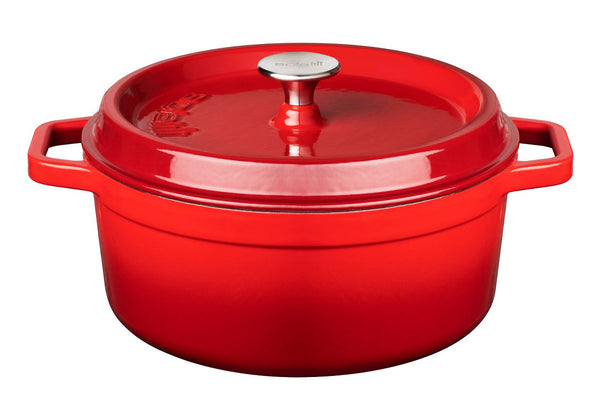 Sola Gietijzeren Braadpan 24 cm Rood/Oranje