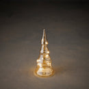 Luca Lighting Glazen LED-Kerstboom 21x9 cm 10 Lampjes Goud