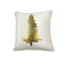 Sierkussen Tree 45x45 cm Wit/Goud