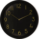 Wandklok PP 38cm Zwarte Dial