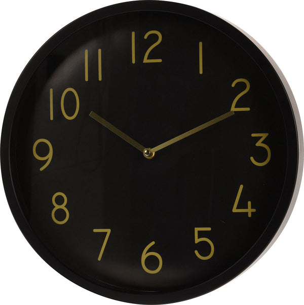 Wandklok PP 38cm Zwarte Dial