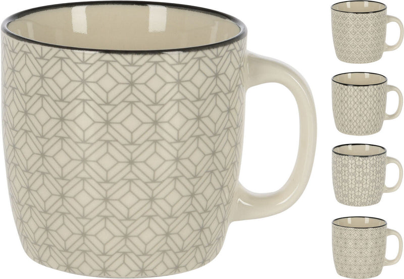 Beker porselein 200 ml 4 assorti kleur