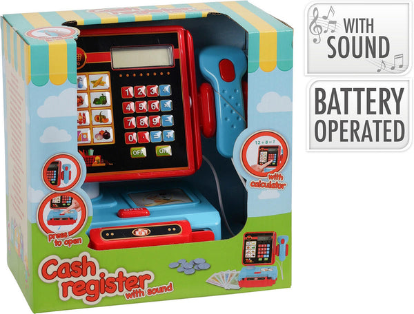 Kassa met licht en geluid
