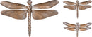 Muurdecoratie metalen libelle groot 2 asssorti