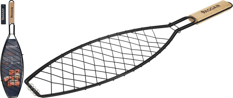 BBQ Vaggan Vis Grill Non Stick 35x14cm