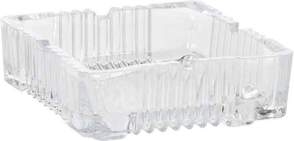 Asbak glas vierkant 10x10cm