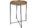 Bijzettafel metaal dia 35cm hoogte 47cm - goud