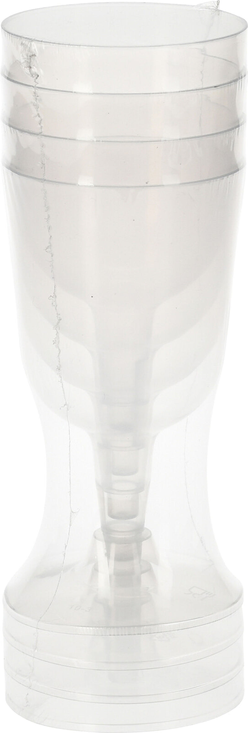 Re-Usable Transparant Wijnglas PP 160ml set 4 stuks