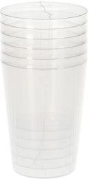 Re-Usable Transparant Drinkglas PP 280ml set 5 stuks