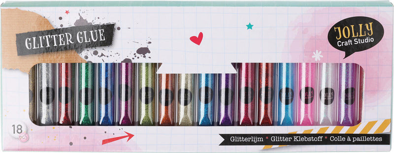 Glitterlijm, 18st.