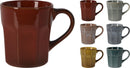 Beker aardewerk 280 ml 6 ass kleur