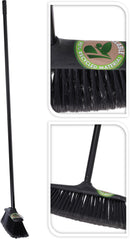 Bezem met steel Recycled - Zwart