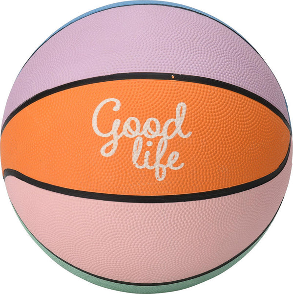 Basketbal roze/oranje maat 7