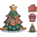 Bakset Kerst Design, 4dlg.