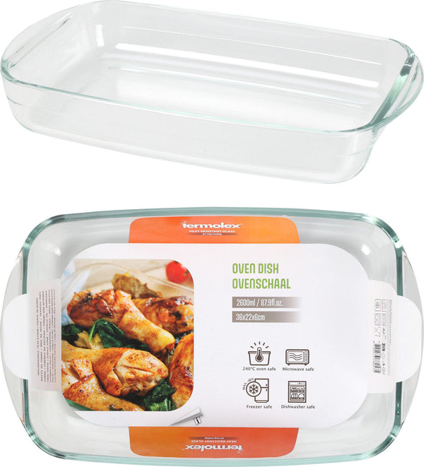 Termolex Ovenschaal glas 2,6 L