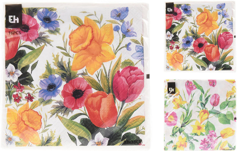 Servetten 33x33cm 16 stuks - Flower 5