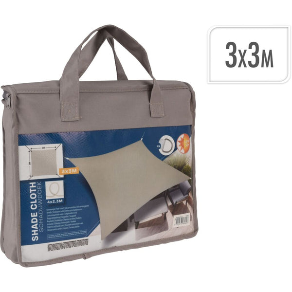 Schaduwdoek UV50+ Vierkant 3x3m - taupe