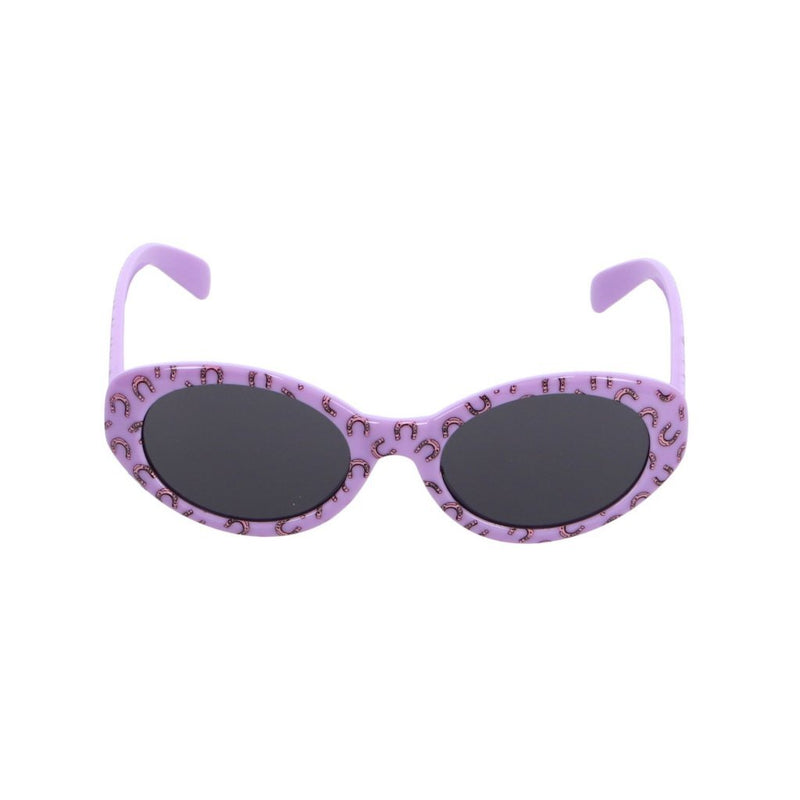 Paardenpraat TV Zonnebril Hoefijzers Cat3 Paars