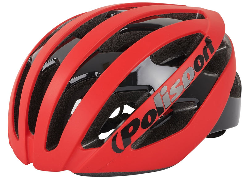 Fietshelm Polisport Light Pro M 54-58 cm - mat rood / zwart