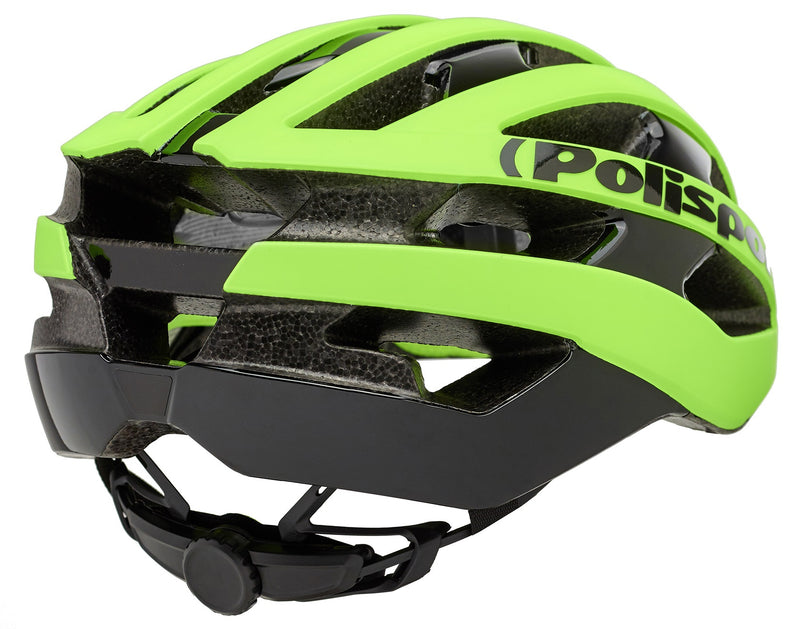 Fietshelm Polisport Light Pro L 58-61 cm - mat fluor geel / zwart