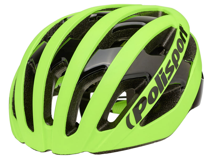 Fietshelm Polisport Light Pro L 58-61 cm - mat fluor geel / zwart