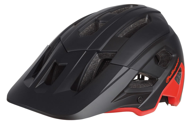 Fietshelm Polisport Mountain Pro L 58-61 cm - zwart / rood