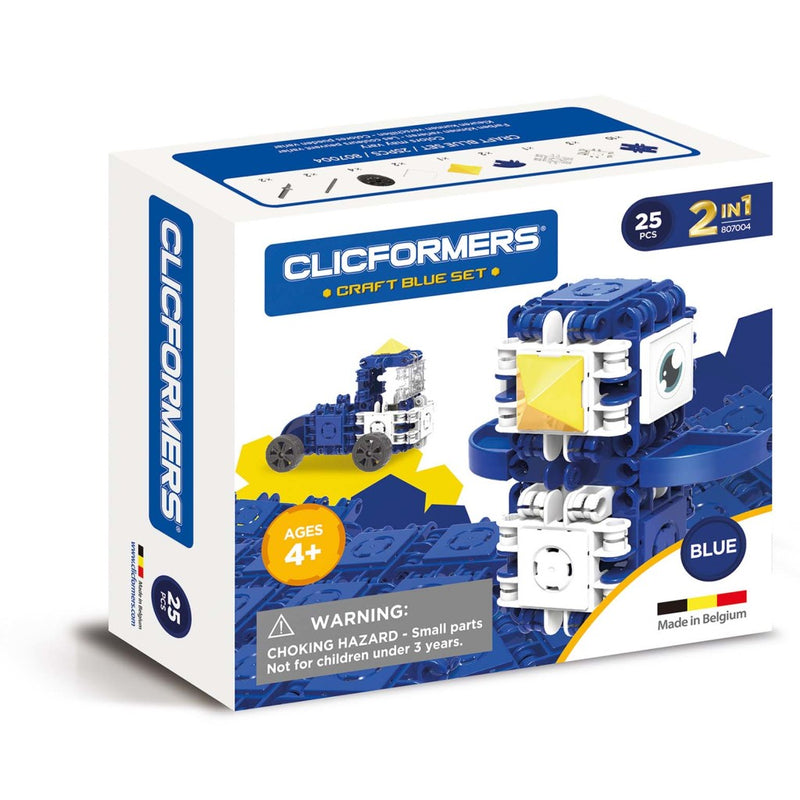 Clics Clicformers 2in1 Craft Blauwe Set 25-delig