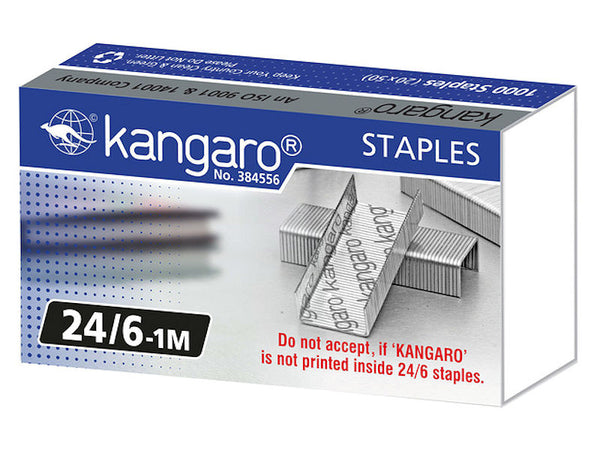 Kangaro nietjes 24/6 1000 nietjes 20st.