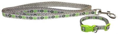 Little Rascals Puppy Halsband Met Lijn Groen 22,5-36 CM